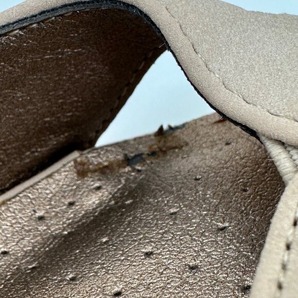 LifeStride Womens Beige Open-Toe Heels With Strappy Design 3-Inch Heel Size 7M - Picture 9 of 10